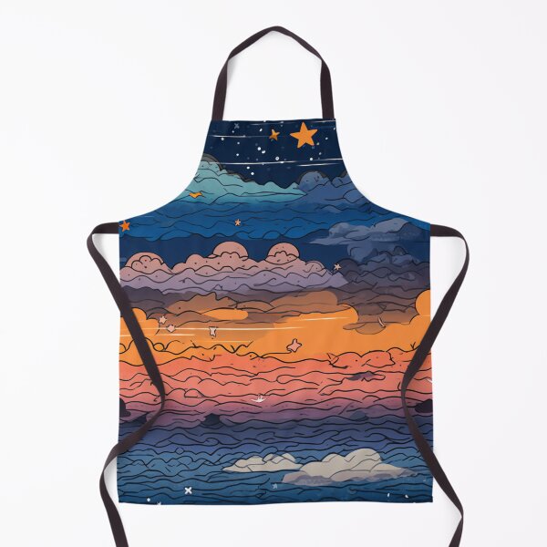 Item preview, Starry Sunset Clouds Above the Ocean 1 designed and sold by Hashola Designs.
