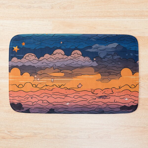 Item preview, Starry Sunset Clouds Above the Ocean 1 designed and sold by Hashola Designs.