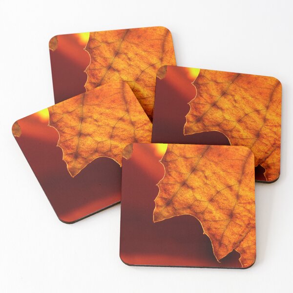 Item preview,  Golden leaf backlit, capturing autumn's radiant glow. designed and sold by bailey-cooper.