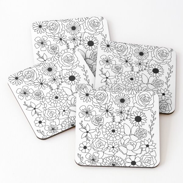 Item preview, Flowers Color page designed and sold by MLDreams.