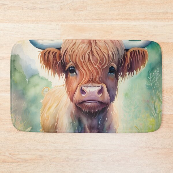 Item preview, Watercolor Scottish Highland cow designed and sold by Nolan6.