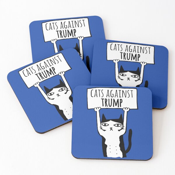 Item preview, Cats Against Trump Democrat Protest Democat Meme designed and sold by fomodesigns.