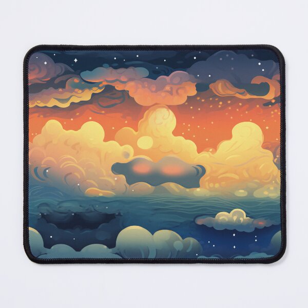 Item preview, Starry Sunset Clouds Above the Ocean 2 designed and sold by Hashola Designs.