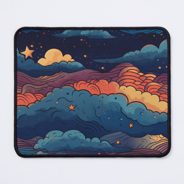 Item preview, Starry Sunset Clouds Above the Ocean 3 designed and sold by Hashola Designs.
