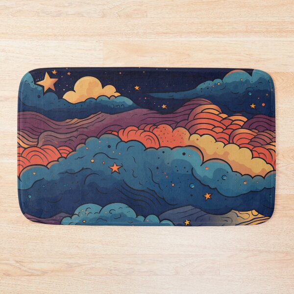 Item preview, Starry Sunset Clouds Above the Ocean 3 designed and sold by Hashola Designs.