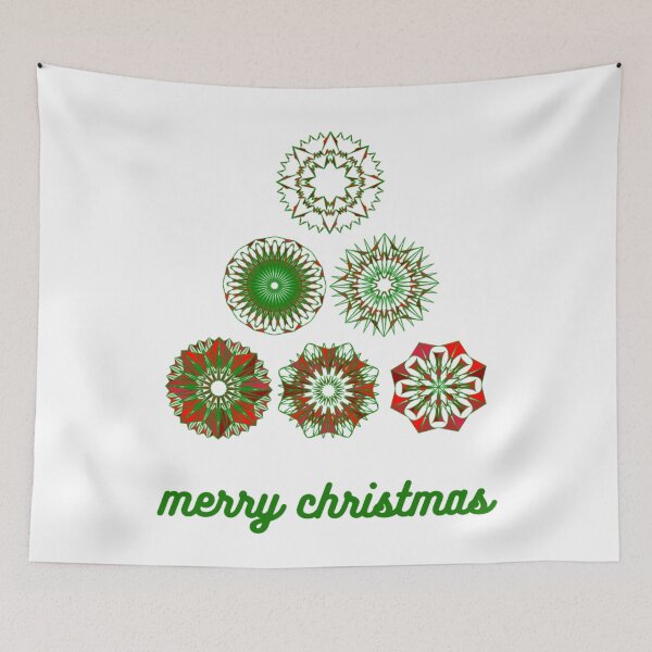Item preview, merry christmas tree 3x3 white theme v1 designed and sold by fishpressink.