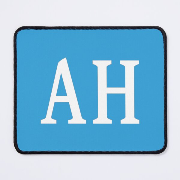 Item preview, AH Initials Monogram Elegant White Letters designed and sold by Jeallan Designs.