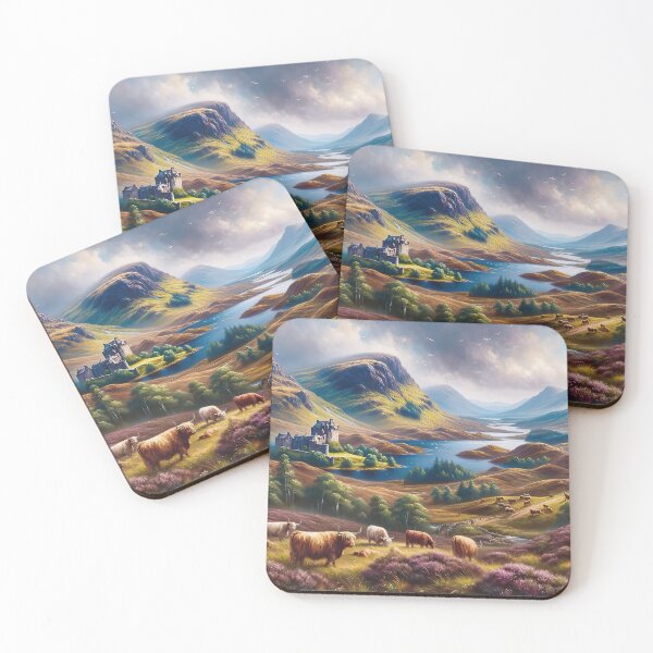 Item preview, Scottish Highlands - AI Art designed and sold by Oilix.