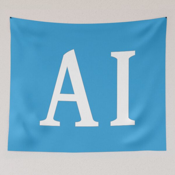 Item preview, AI Initials Monogram Elegant White Letters designed and sold by Jeallan Designs.