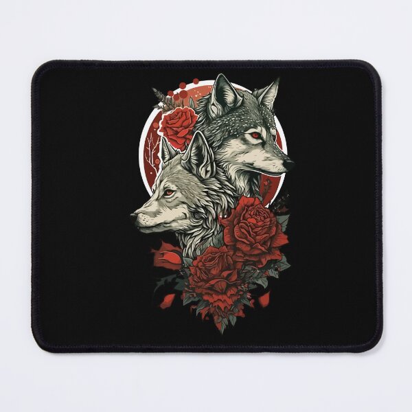 Item preview, Wolves Red Roses designed and sold by PrettyPittie Shop.