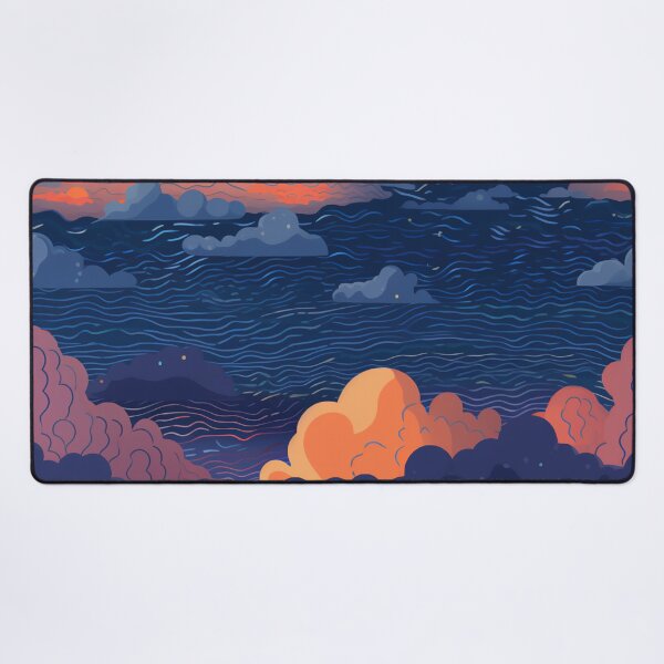 Item preview, Starry Sunset Clouds Above the Ocean 4 designed and sold by Hashola Designs.