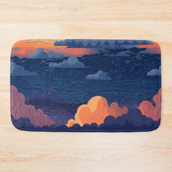 Item preview, Starry Sunset Clouds Above the Ocean 4 designed and sold by Hashola Designs.