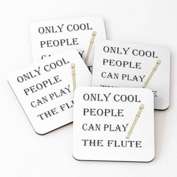 Item preview, Only Cool People Can Play The Flute designed and sold by MIROUZ2000.