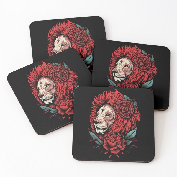 Item preview, Lion Red Roses designed and sold by PrettyPittie Shop.