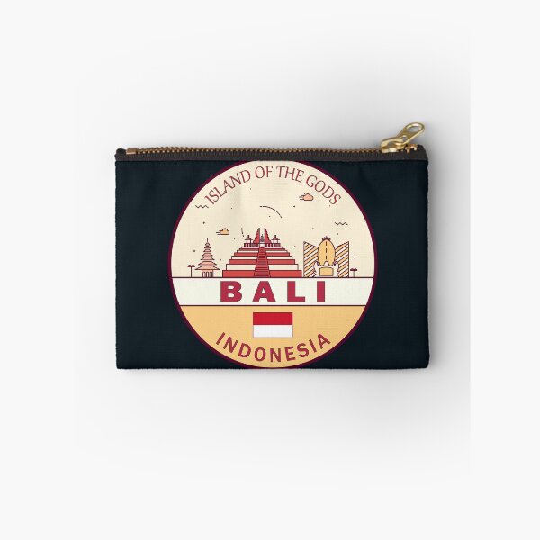 Item preview, Bali Indonesia City Skyline Emblem designed and sold by KrisSidDesigns.