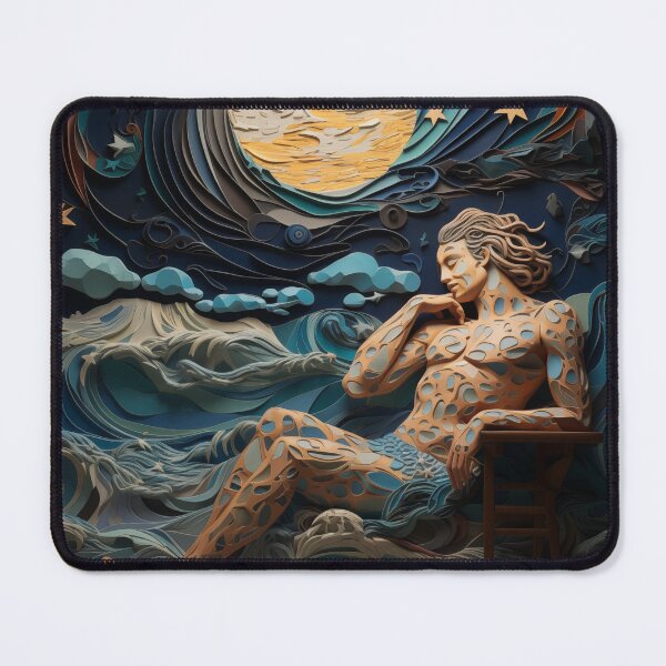Item preview, Man thinking under the moon designed and sold by enver kucur.