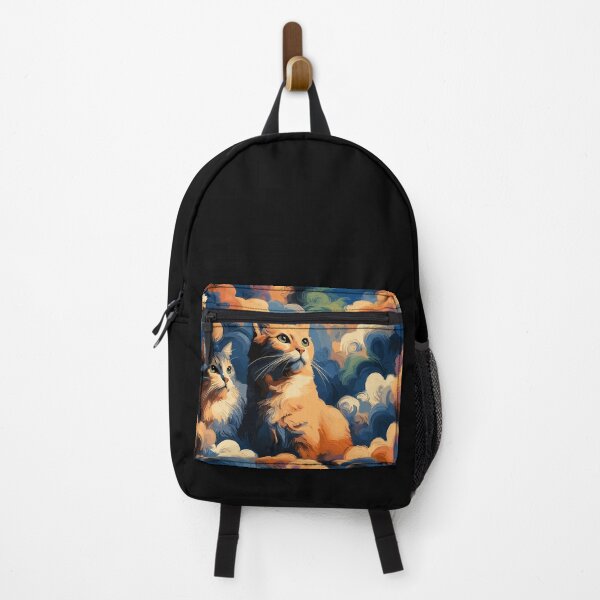Item preview, Abstract ginger cats in clouds designed and sold by TomFrontierArt.