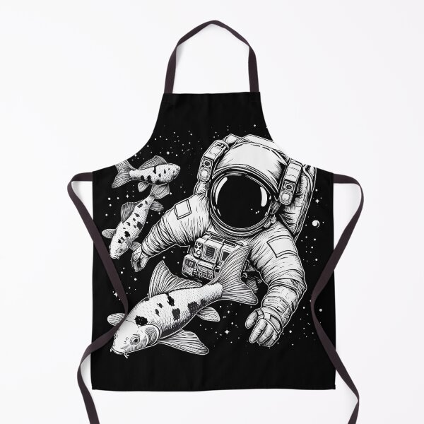 Item preview, Astronaut Koi in Vector Space Art designed and sold by DesignVibesHub.