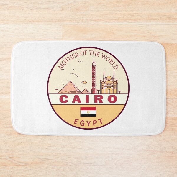 Item preview, Emblema del horizonte de la ciudad de El Cairo Egipto designed and sold by KrisSidDesigns.