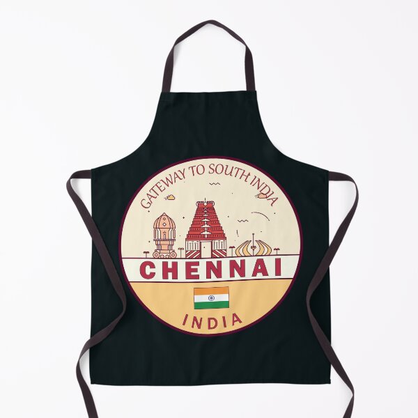 Item preview, Chennai India City Skyline Emblem designed and sold by KrisSidDesigns.