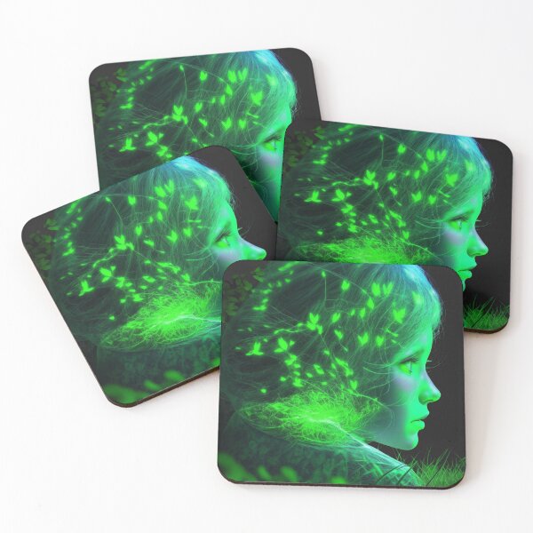 Item preview, Nature's girl with glowing leaves Graphic shirts and hoodies designed and sold by OutdoorArtistry.