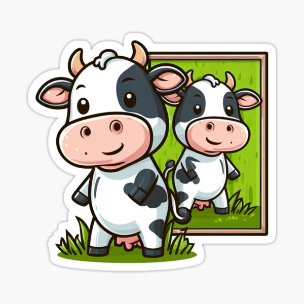 Vista previa del artículo con la obra «Vacas lecheras divertidas», diseñado y vendido por tarocobastore.