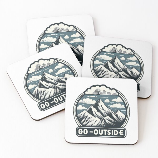 Item preview, Go Outside, Mountains and Clouds designed and sold by tarocobastore.