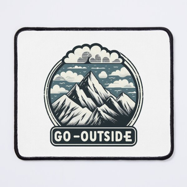 Item preview, Go Outside, Mountains and Clouds designed and sold by tarocobastore.
