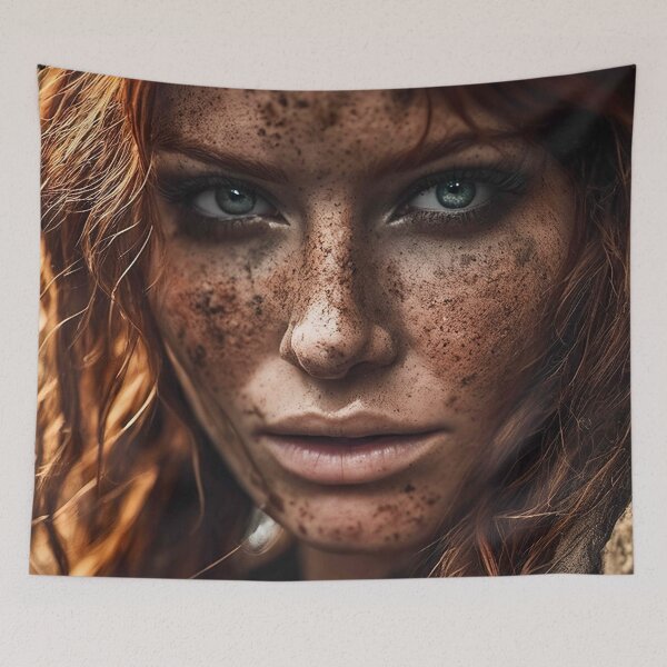 Item preview, Photo realistic adventurer redhead beauty crawling in mud -06 designed and sold by zotilus.