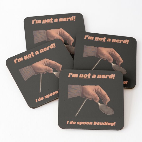Item preview, I'm NOT a nerd! I do SPOON BENDING! designed and sold by SolidEarthArt.