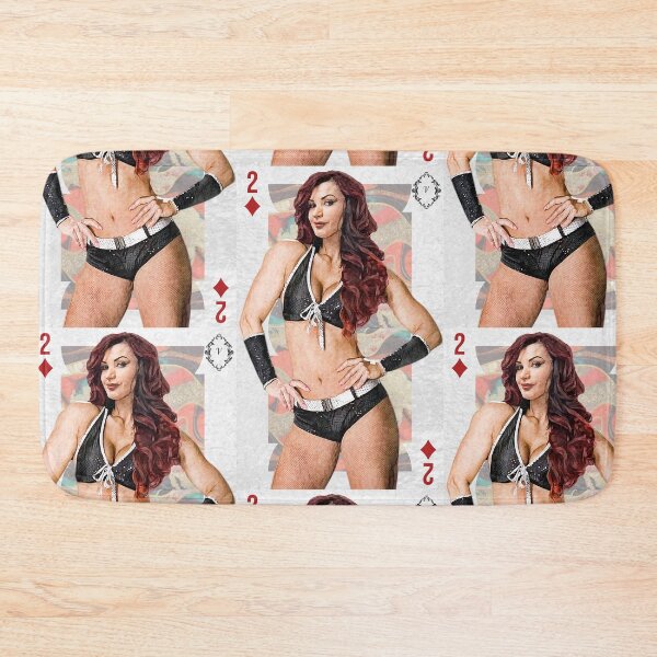 Item preview, 2 of Diamonds wrestling diva playing card artwork designed and sold by PopRealistArt.