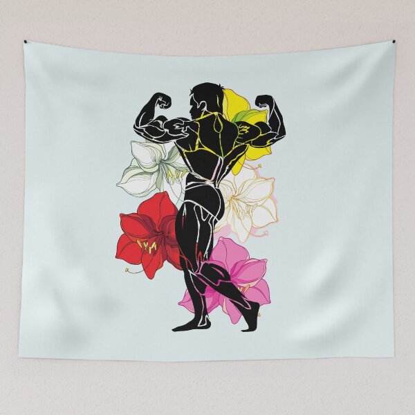 Item preview, Bodybuilding Posing & Amaryllis Flowers designed and sold by Sturdust.