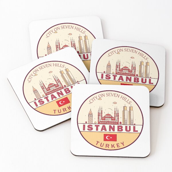 Item preview, Istanbul Turkey City Skyline Emblem designed and sold by KrisSidDesigns.