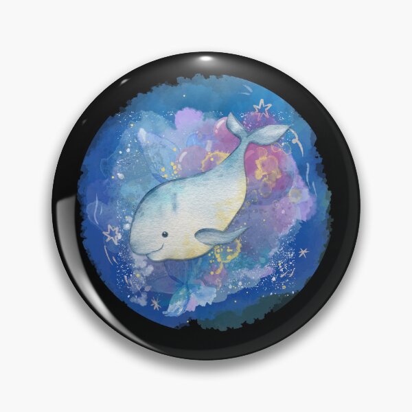 Item preview, Cute Beluga Whale Watercolor Style Illustration designed and sold by kuremureDesign.