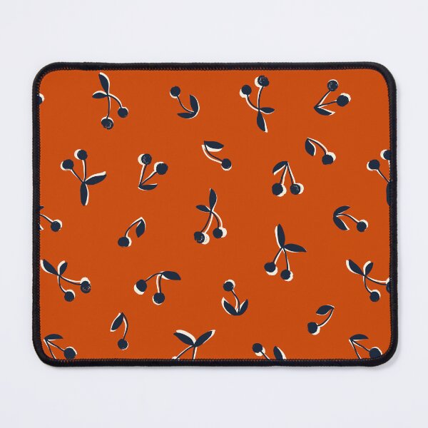 Item preview, Cherries Minimalistic Simple pattern on orange background designed and sold by BrankaPD.