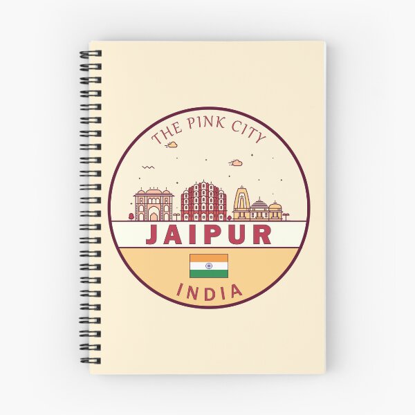 Item preview, Jaipur India City Skyline Emblem designed and sold by KrisSidDesigns.