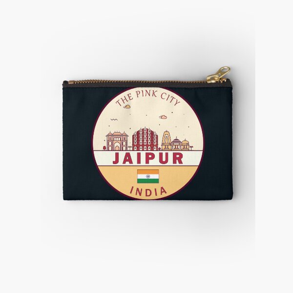 Item preview, Jaipur India City Skyline Emblem designed and sold by KrisSidDesigns.