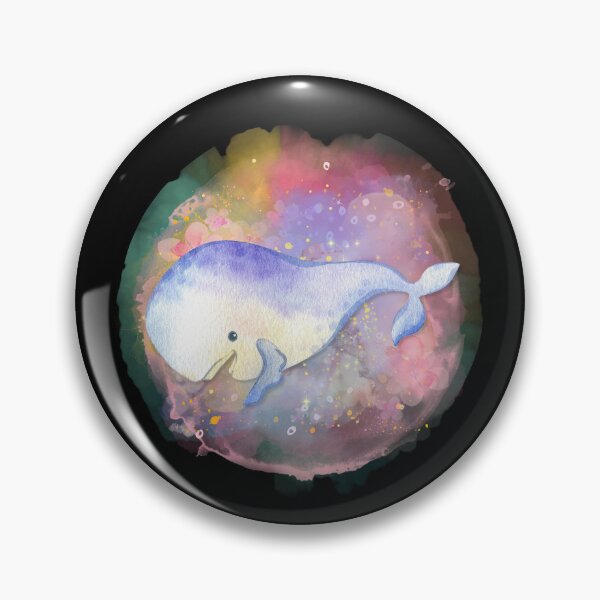Item preview, Cute Beluga Whale Watercolor Illustration designed and sold by kuremureDesign.
