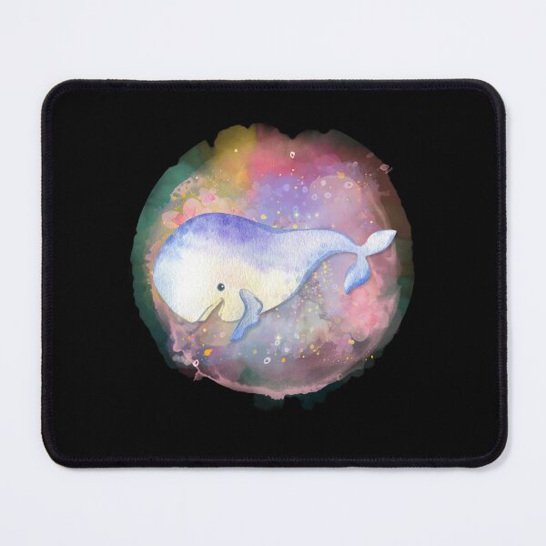 Item preview, Cute Beluga Whale Watercolor Illustration designed and sold by kuremureDesign.