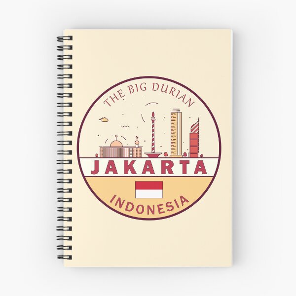 Item preview, Jakarta Indonesia City Skyline Emblem designed and sold by KrisSidDesigns.