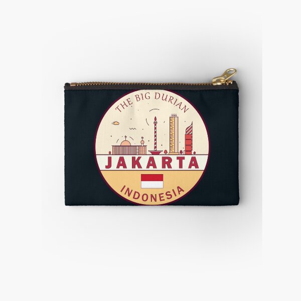 Item preview, Jakarta Indonesia City Skyline Emblem designed and sold by KrisSidDesigns.