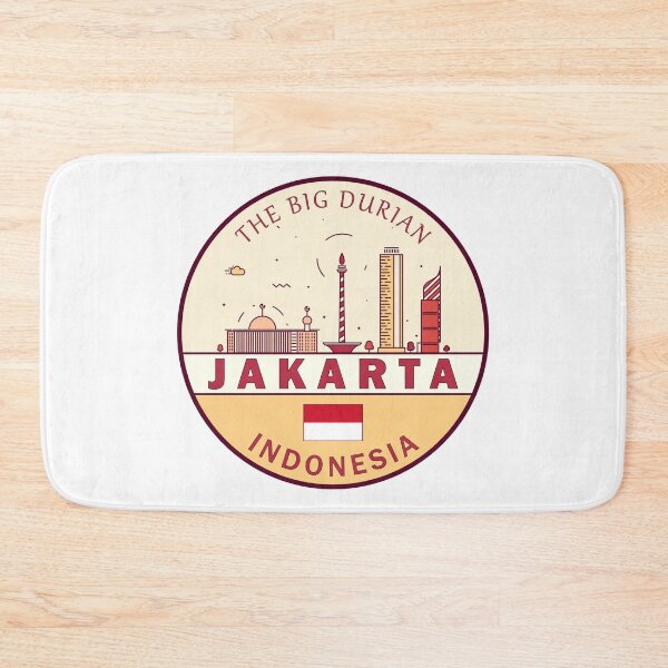 Item preview, Jakarta Indonesia City Skyline Emblem designed and sold by KrisSidDesigns.