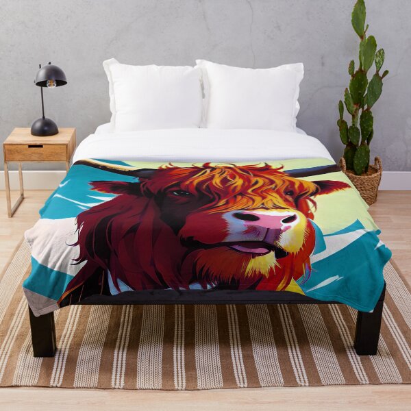 Item preview, Pop Art Highland Cow designed and sold by GooGooPop.