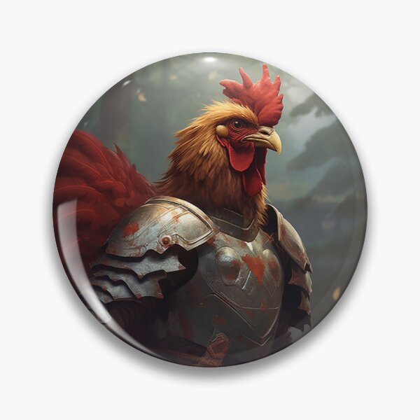Aperçu de l'œuvre Chevalier de poulet créée et vendue par JollyGoodMerch.