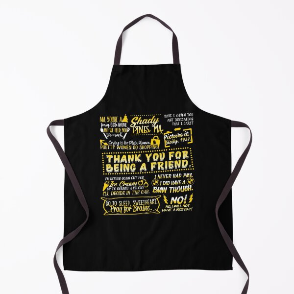 The Golden Girls Retro 80s 90s Adult One Size Kitchen Apron Pocket outlet Cooking