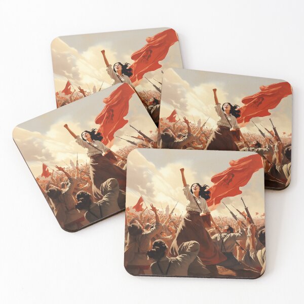 Item preview, "Liberty Leading the People" in Chinese Cultural Revolution Propaganda Poster Style designed and sold by Paul-05.