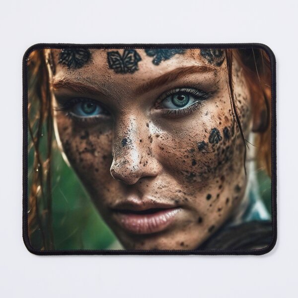 Item preview, Photo realistic adventurer redhead beauty crawling in mud -02 designed and sold by zotilus.