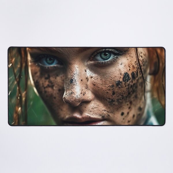 Item preview, Photo realistic adventurer redhead beauty crawling in mud -02 designed and sold by zotilus.
