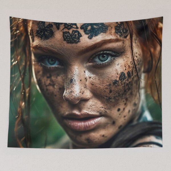 Item preview, Photo realistic adventurer redhead beauty crawling in mud -02 designed and sold by zotilus.