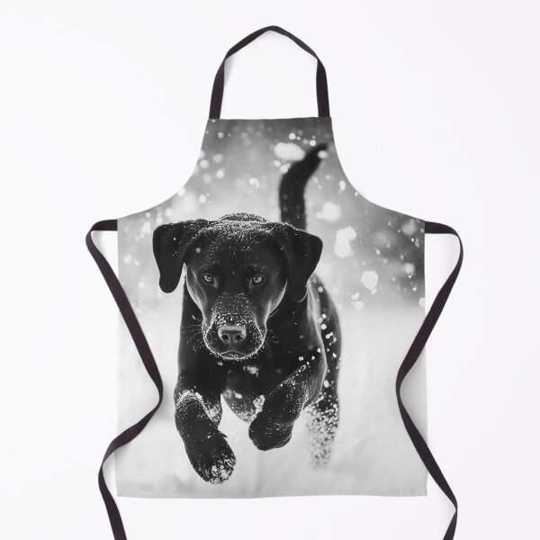 Item preview, Black Lab running through the Snow designed and sold by blackdogbuckeye.